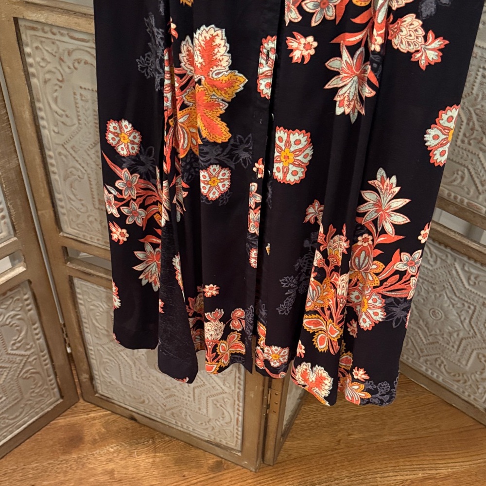Free People Black Floral Long Sleeve Dress - Picture 5 of 6